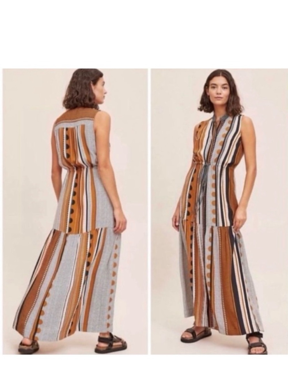 Anthropologie Maeve Alondra Maxi Dress, size 10 EUC